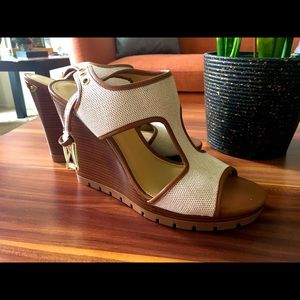 Michael Kors wedge sandals 8.5